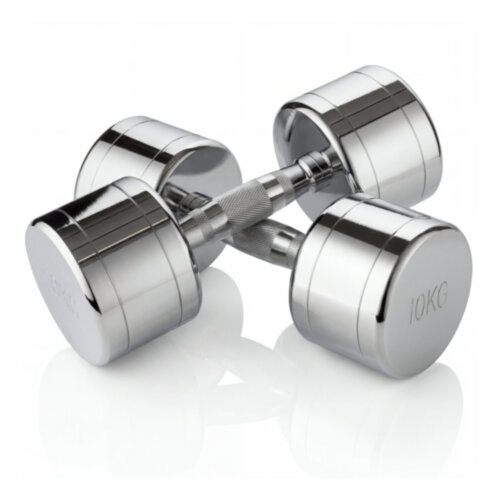 Набор гантелей хром (пары) от 1-10 кг VictoryFit VF-SET110-CR