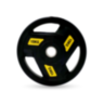 Диск обрезиненный c хватом UNIX Fit PRO 15 кг, 51 мм, 1 шт.