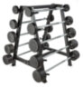 Штанга неразборная обрезиненная 45 кг. Прямой гриф. VictoryFit VF-DX4450