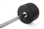 Штанга неразборная обрезиненная 35 кг. Прямой гриф. VictoryFit VF-DX4350