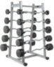 Штанга неразборная обрезиненная 35 кг. Прямой гриф. VictoryFit VF-DX4350
