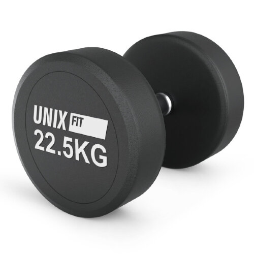 Гантель UNIX Fit PRO круглая обрезиненная 22,5 кг / шт.