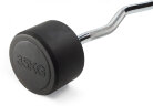 Штанга неразборная обрезиненная 35 кг. Изогнутый гриф. VictoryFit VF-DX5350
