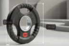 Диск 51 мм. обрезиненный с 3-мя хватами 1,25 кг, VictoryFit VF-S510125